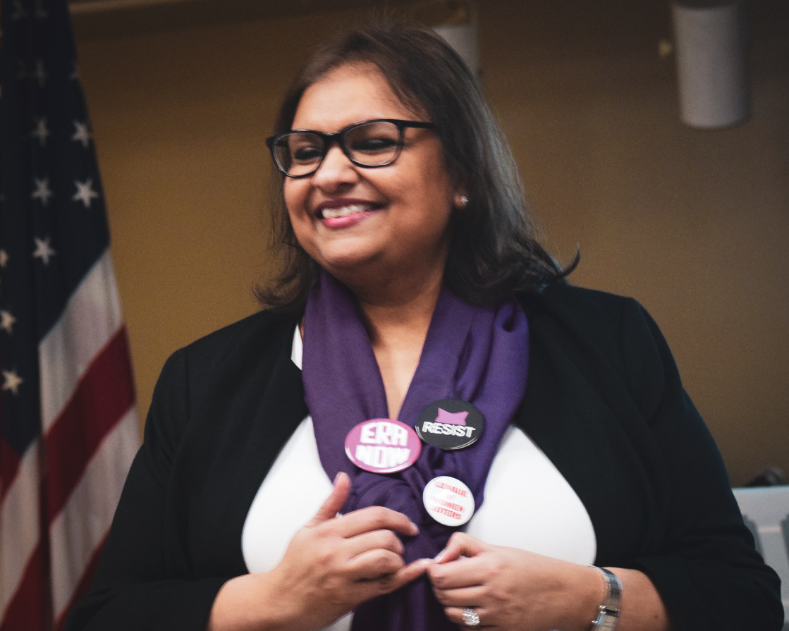 Speaking at LWV meeting