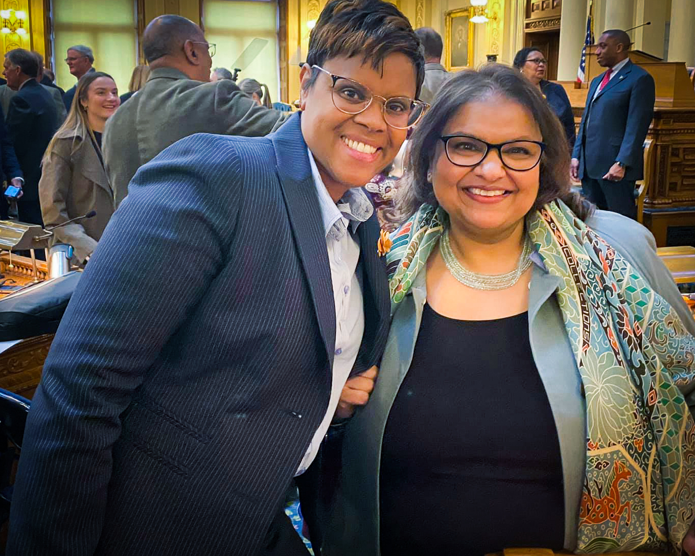 w/ NJ's Legislative Black Caucus Chair Shavonda Sumter